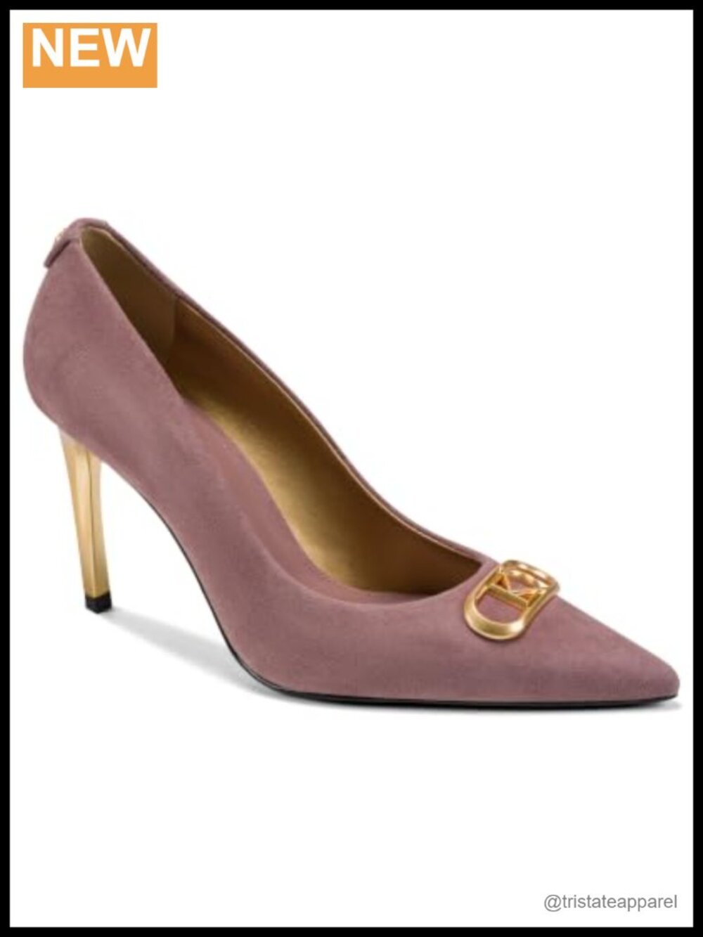 Panthia High Pump Pointed Toe Stiletto Heel Leather Upper Rubber Sole